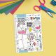 2023-2024 A5 Week to View Academic Diary Spiral Colour Your Own Doodle Diary