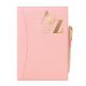 Telephone Address Book A to Z Index A5 Hardback PU Leather Soft Cover with Pen-Pink