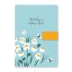 Telephone Address & Birthday Book A5 Soft Padded Cover - Orange Floral Design