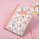 A5 Hardback & Wiro Lined Notepad Notebook Journal Exercise Diary Premium Quality-Light Pink Floral - Hardback