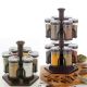 Spice Herb Storage Cabinet Jar Rack For Kitchen Dining Table 6 | 12 Jar - Brown