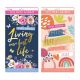 2023 Family Calendar Wall 5 Column Monthly Staff Rota Organiser Floral Quotes Design