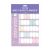 2023-2024 A1 Size Large Academic Planner Mid Year Wall Calendar - Purple