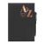 Telephone Address Book A to Z Index A5 Hardback PU Leather Soft Cover with Pen-Black