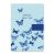 Telephone Address & Birthday Book A5 Soft Padded Cover - Blue Butterfly Design