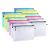 A4 Plastic Zip File Bags Storage Document Folder Protective Wallet Pocket Pack of 12